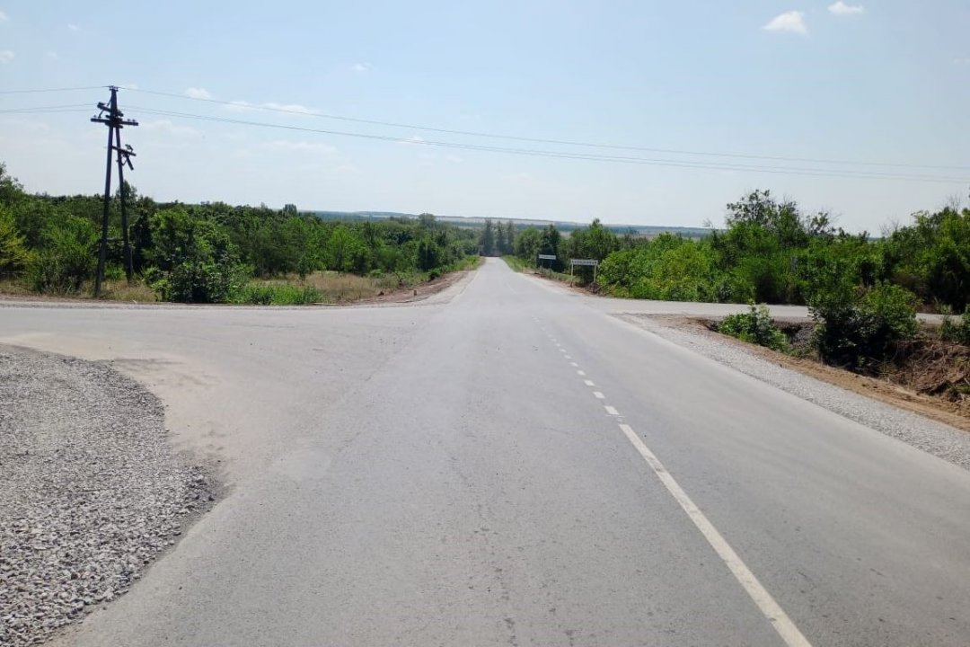 Отремонтирован еще один участок автодороги Усть-Мечетка - Талловеров – Верхнесвечниково